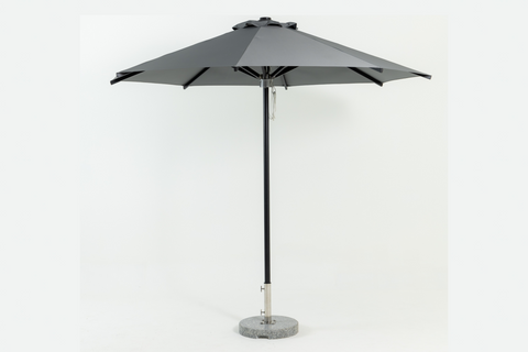 PLAGE Center Pole Parasol - Lava Gray