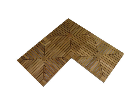 Teak Tile 3 pieces