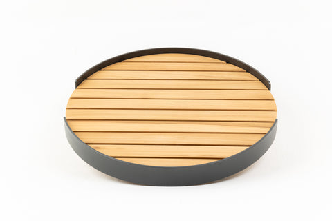 WICKLOW Round Teak Serving Tray